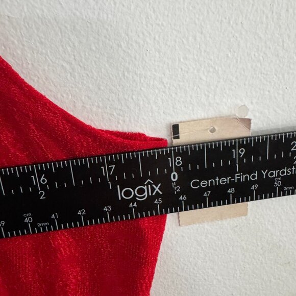 NWT Y2K Vintage Marian and Maral Floral Fiery Red Sleeveless long Dress Large - Picture 7 of 12